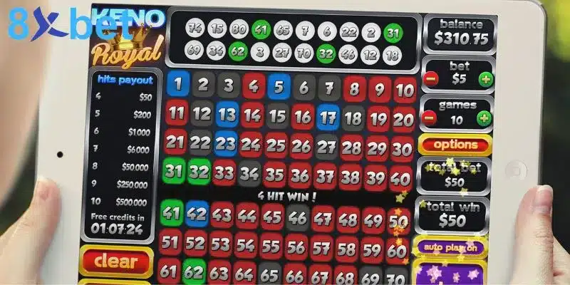 Đổi đời nhanh chóng khi chiến thắng ván cược Keno